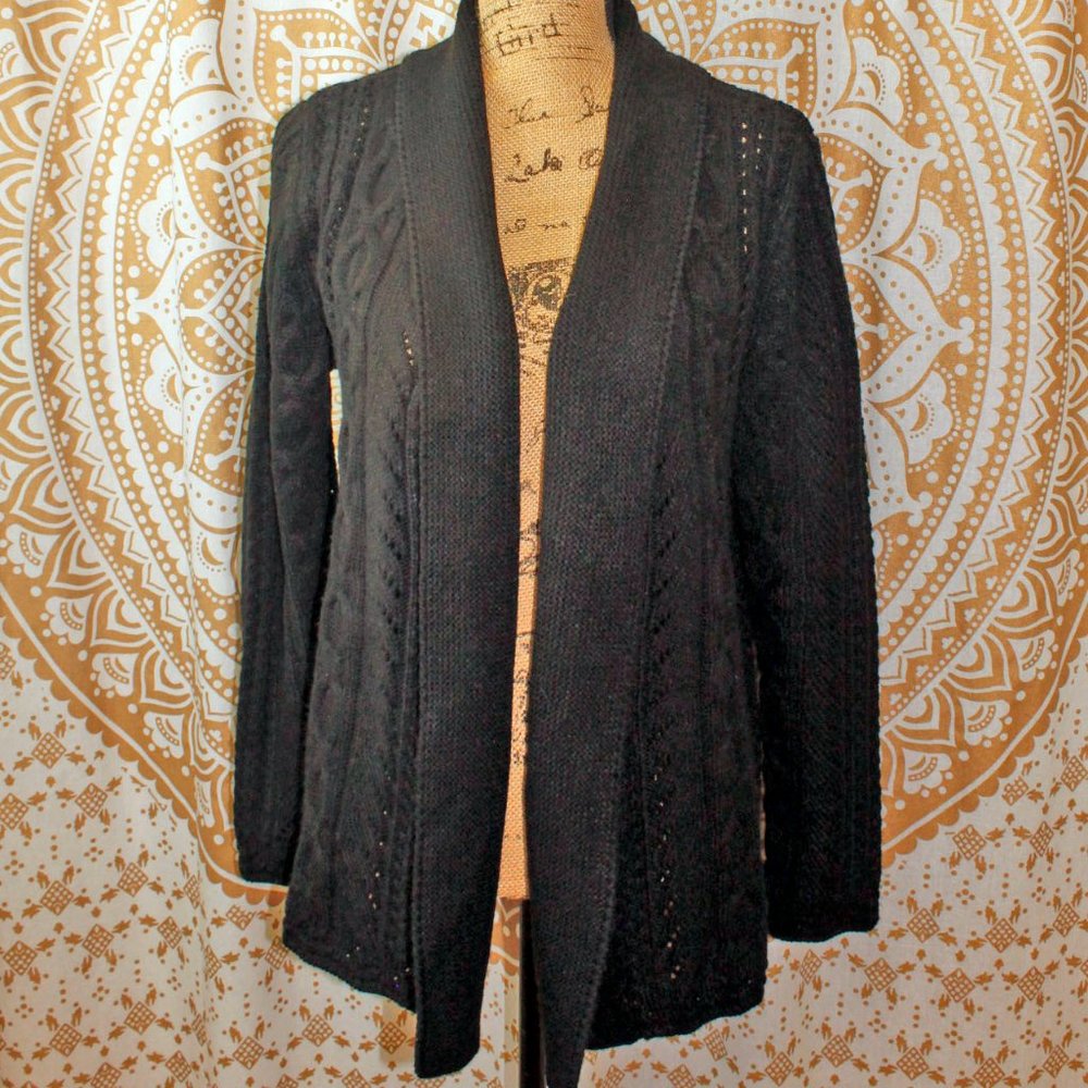 Dress Barn Wrap Open Front Cardigan Sweater